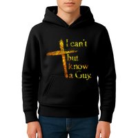 I Cant But I Know A Guy Jesus Cross Funny Christian Kids Hoodie