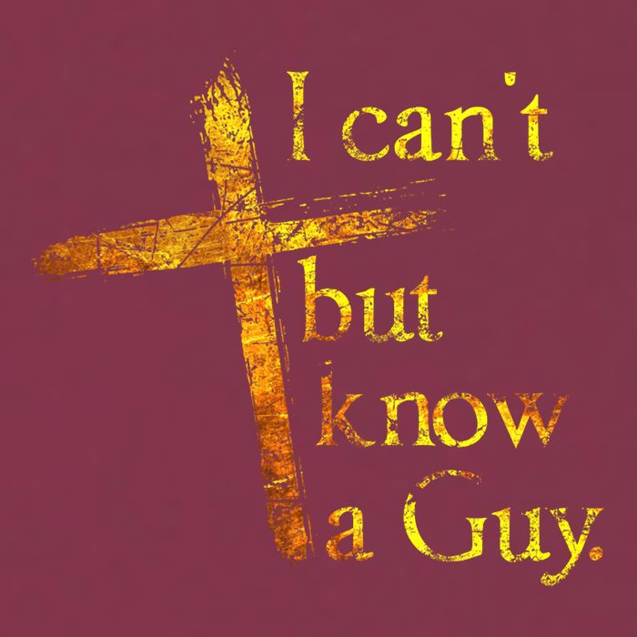 I Cant But I Know A Guy Jesus Cross Funny Christian 16oz Travel Tumbler