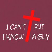 I CanT But I Know A Guy Jesus Cross Funny Christian Saying 16oz Travel Tumbler