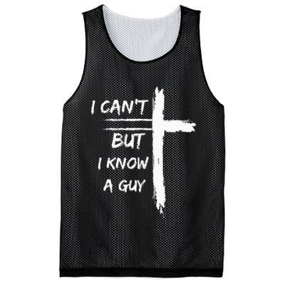 I Can't But I Know A Guy Funny Mesh Reversible Basketball Jersey Tank
