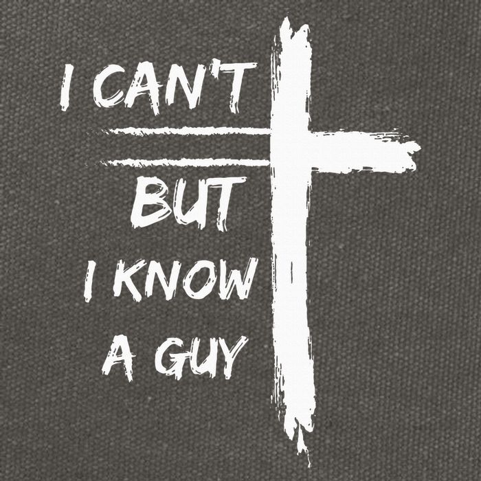 I Can't But I Know A Guy Funny Cotton Canvas Backpack