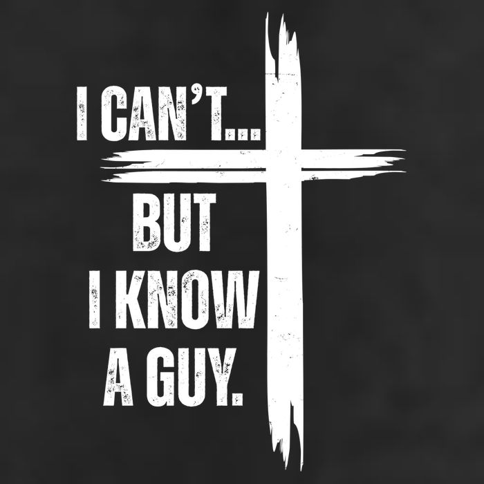 I Cant But I Know A Guy Christian Faith Cross 7 Panel Mesh Trucker Snapback Hat