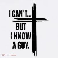 I Cant But I Know A Guy Christian Faith Cross Sustainable Bucket Hat