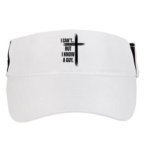 I Cant But I Know A Guy Christian Faith Cross Adult Drive Performance Visor