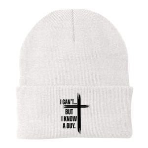 I Cant But I Know A Guy Christian Faith Cross Knit Cap Winter Beanie