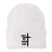 I Cant But I Know A Guy Christian Faith Cross Knit Cap Winter Beanie