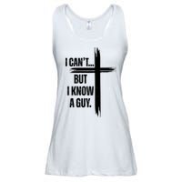 I Cant But I Know A Guy Christian Faith Cross Ladies Essential Flowy Tank