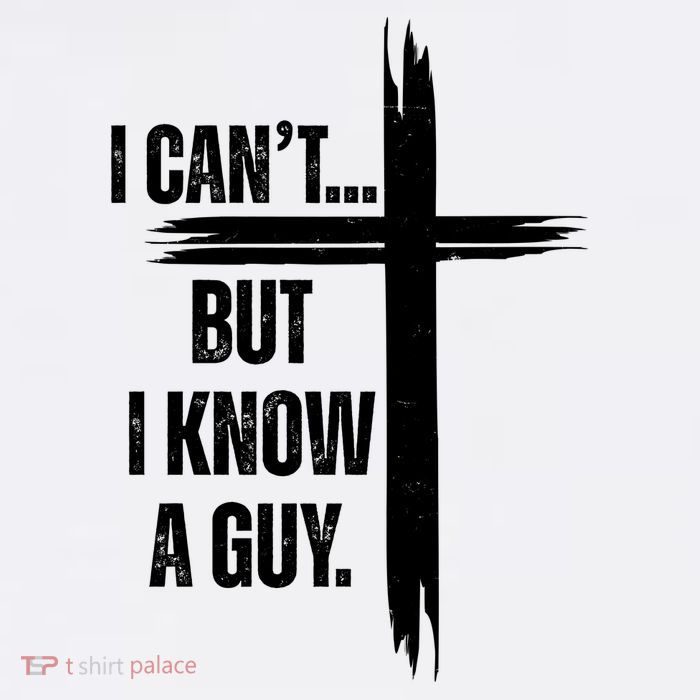 I Cant But I Know A Guy Christian Faith Cross Youth Performance Sprint T-Shirt