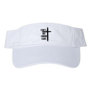 I Cant But I Know A Guy Christian Faith Cross Valucap Bio-Washed Visor