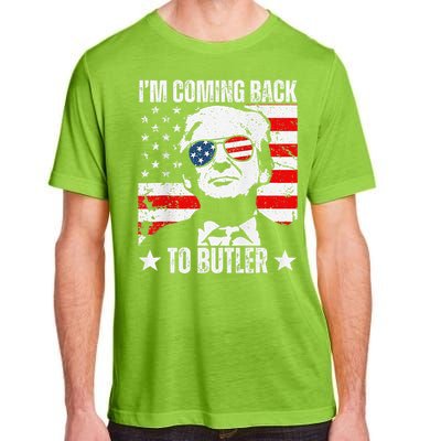 IM Coming Back To Butler Trump Fight Vote Trump President Adult ChromaSoft Performance T-Shirt