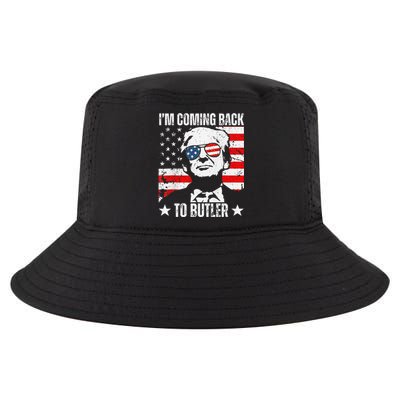 IM Coming Back To Butler Trump Fight Vote Trump President Cool Comfort Performance Bucket Hat