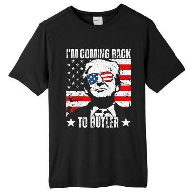 IM Coming Back To Butler Trump Fight Vote Trump President Tall Fusion ChromaSoft Performance T-Shirt