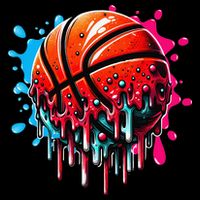 Ice Cream Basketball Drip Basketball Stuff 16 in Basic Backpack