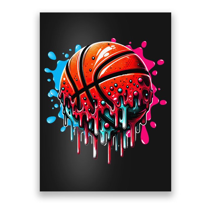 Ice Cream Basketball Drip Basketball Stuff Poster