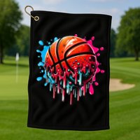 Ice Cream Basketball Drip Basketball Stuff Golf Towel
