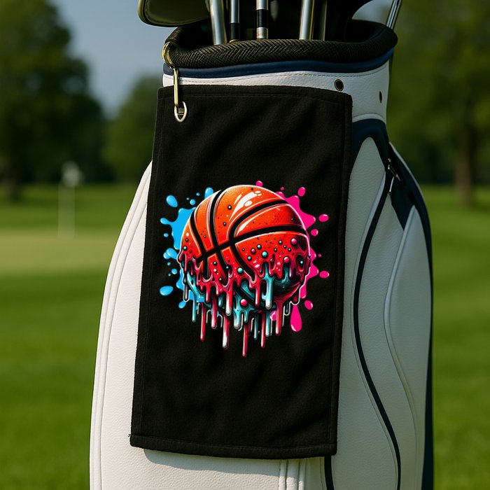 Ice Cream Basketball Drip Basketball Stuff Golf Towel