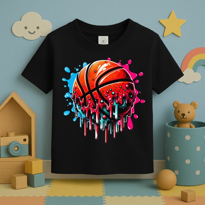 Ice Cream Basketball Drip Basketball Stuff Toddler T-Shirt