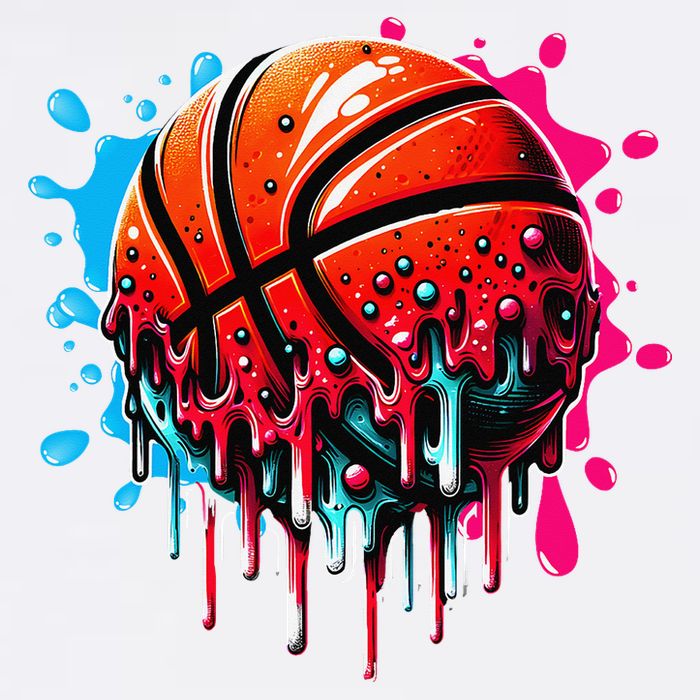 Ice Cream Basketball Drip Basketball Stuff Garment-Dyed Sweatshirt