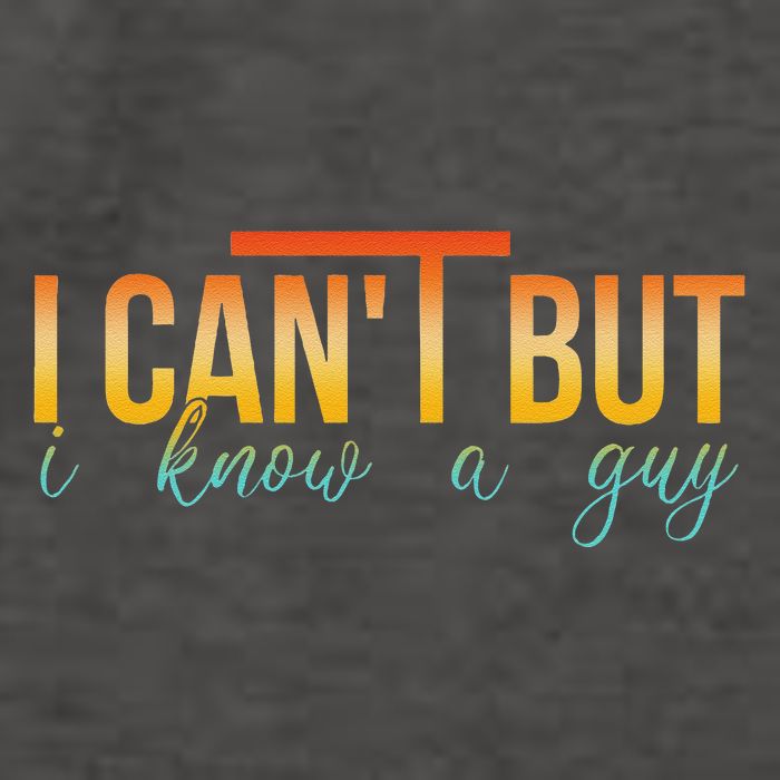 I Cant But I Know A Guy Jesus Cross Christian Vintage Quote Vector Backpack
