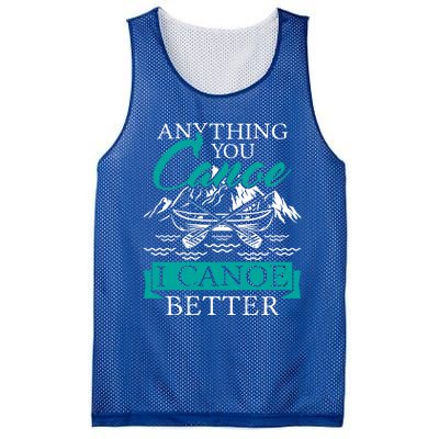 I Canoe Better Funny Gift Boating Canoeing Paddling Boat Gift Mesh Reversible Basketball Jersey Tank