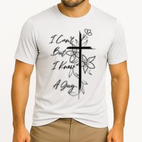 I Cant But I Know A Guy Jesus Cross Funny Christian God Cooling Performance Crew T-Shirt