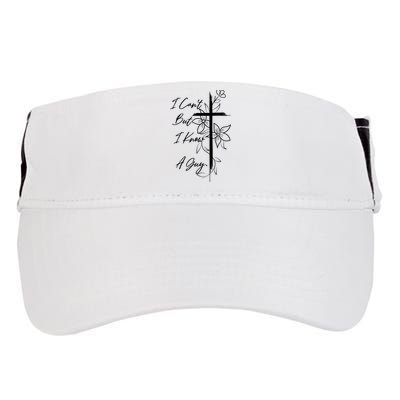 I Cant But I Know A Guy Jesus Cross Funny Christian God Adult Drive Performance Visor