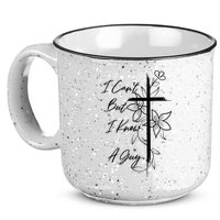 I Cant But I Know A Guy Jesus Cross Funny Christian God 15oz Campfire Ceramic Mug