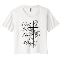 I Cant But I Know A Guy Jesus Cross Funny Christian God Crop Top