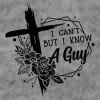 I Cant But I Know A Guy Jesus Cross Funny Christian Sustainable Beanie