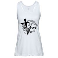 I Cant But I Know A Guy Jesus Cross Funny Christian Ladies Essential Flowy Tank
