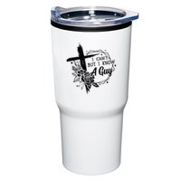 I Cant But I Know A Guy Jesus Cross Funny Christian Tumbler