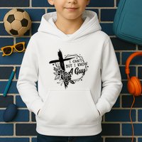 I Cant But I Know A Guy Jesus Cross Funny Christian Kids Hoodie