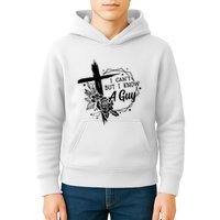 I Cant But I Know A Guy Jesus Cross Funny Christian Kids Hoodie