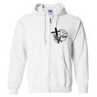 I Cant But I Know A Guy Jesus Cross Funny Christian Full Zip Hoodie