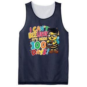 I CanT Believe Its Been 100 Days Funny Bee 100th Day School Mesh Reversible Basketball Jersey Tank