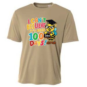 I CanT Believe Its Been 100 Days Funny Bee 100th Day School Cooling Performance Crew T-Shirt