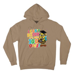 I CanT Believe Its Been 100 Days Funny Bee 100th Day School Hoodie