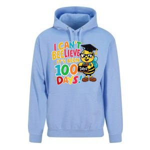 I CanT Believe Its Been 100 Days Funny Bee 100th Day School Unisex Surf Hoodie