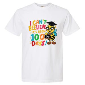 I CanT Believe Its Been 100 Days Funny Bee 100th Day School Garment-Dyed Heavyweight T-Shirt