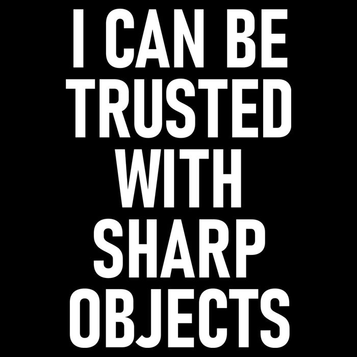 I Can Be Trusted With Sharp Objects Wool Snapback Cap