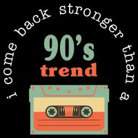 I Come Back Stronger Than A 90's Trend USA-Made Doggie Bandana