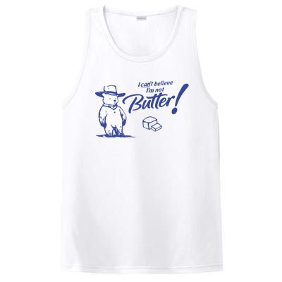 I CanT Believe IM Not Butter Funny Cute Teddy Bear Vintage PosiCharge Competitor Tank