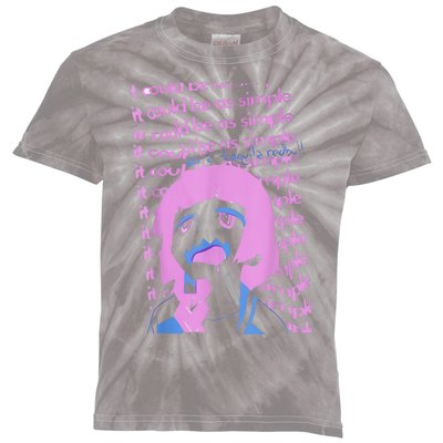 It Could Be As Simple Anime Girl Kids Tie-Dye T-Shirt