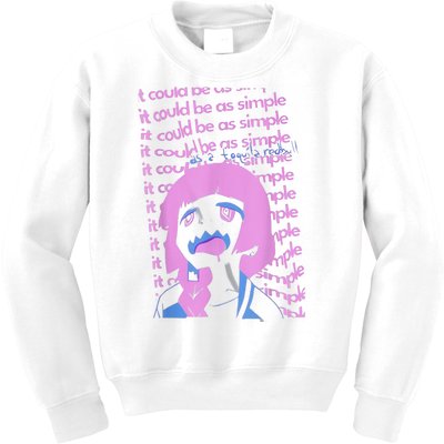 It Could Be As Simple Anime Girl Kids Sweatshirt