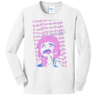 It Could Be As Simple Anime Girl Kids Long Sleeve Shirt