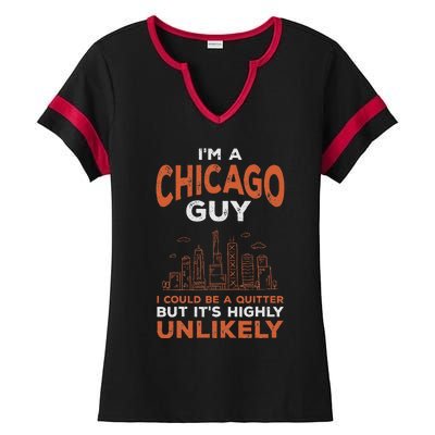 Illinois Could Be A Quitter But Highly Unlikely Chicago Ladies Halftime Notch Neck Tee