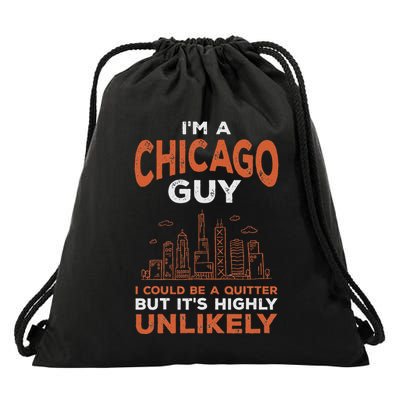 Illinois Could Be A Quitter But Highly Unlikely Chicago Drawstring Bag