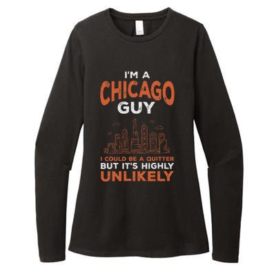 Illinois Could Be A Quitter But Highly Unlikely Chicago Womens CVC Long Sleeve Shirt