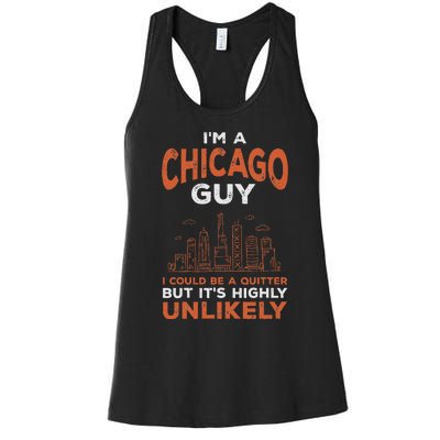 Illinois Could Be A Quitter But Highly Unlikely Chicago Women's Racerback Tank