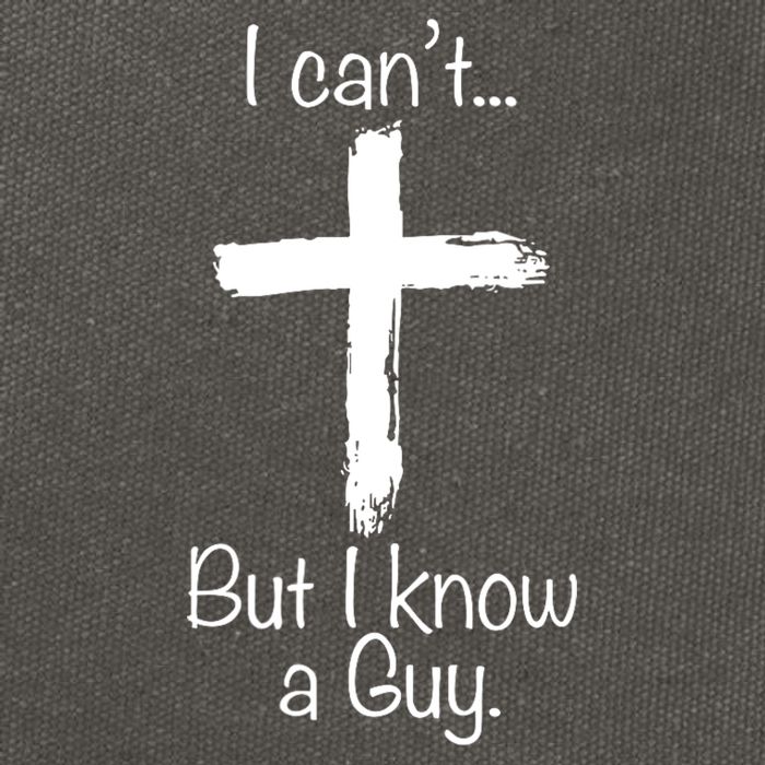 I Cant But I Know A Guy Funny Jeus Cotton Canvas Backpack